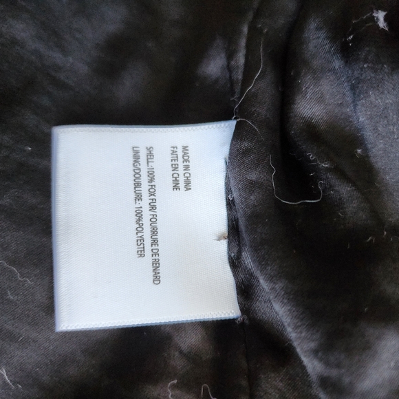 Fox fur jacket by Fox The Label. Silver/gray. Size medium. - Picture 6 of 8